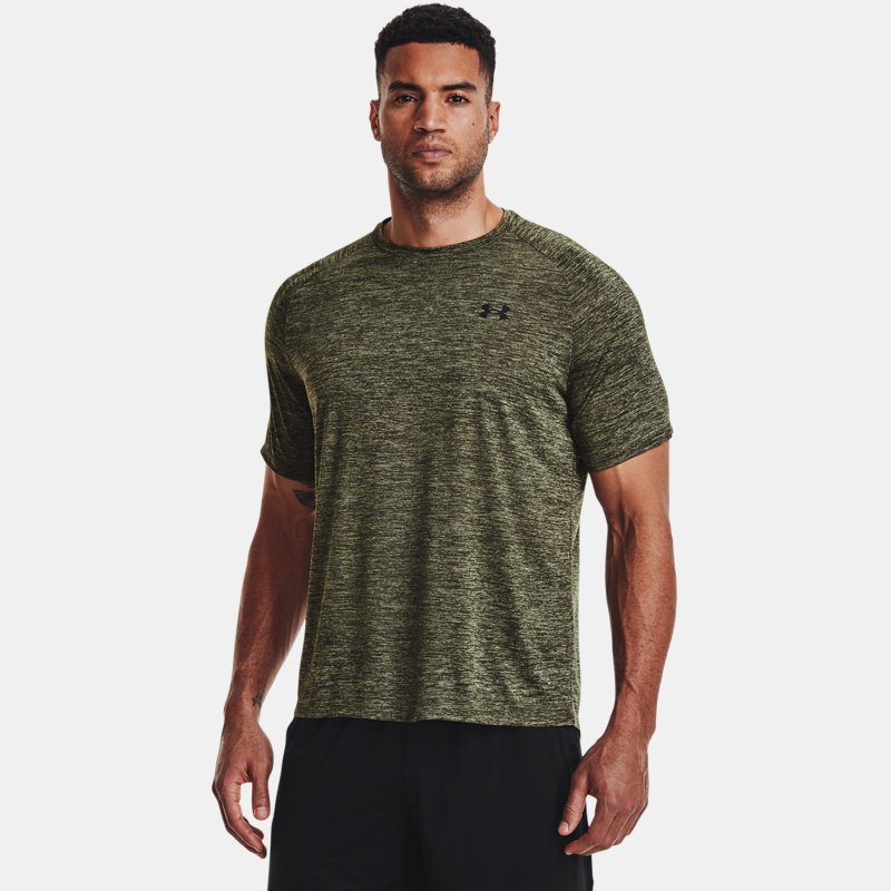 Men's Under Armour Tech™ 2.0 Short Sleeve Marine OD Green / Black XXL